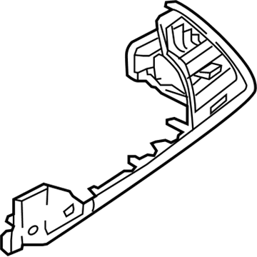 BMW 64229871604 FRESH AIR GRILLE AT PASSENGE