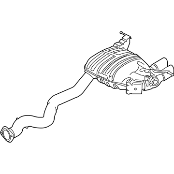 2010 BMW 135i Exhaust Resonator - 18307599744