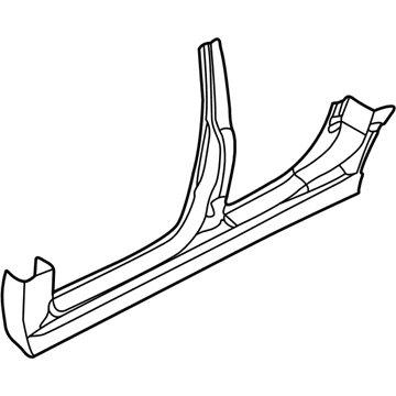 BMW 41008225973 Column B With Left Rocker Panel