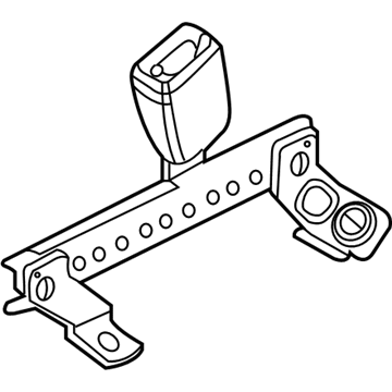 BMW 72117003491 Rear Left Lower Seat Belt