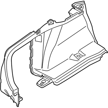 BMW 51477337219 Trim Panel, Luggage Compartment., Front Left