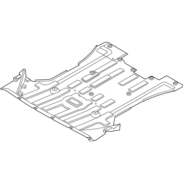 BMW 51757213662 Underbonnet Screen