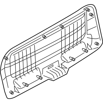 BMW 51497351296 TRUNK LID TRIM PANEL