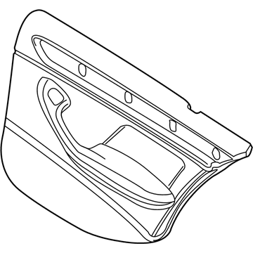 BMW 51428229434 Door Trim Panel, Rear, Right