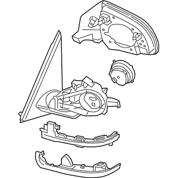 BMW X6 Side View Mirrors - 51167477930