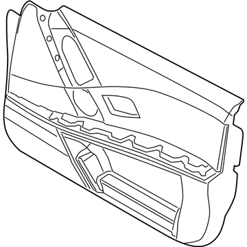 BMW 51417076167 Door Trim Panel, Front Left