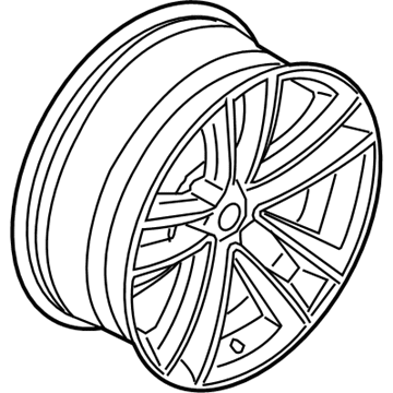 BMW 36116887591 DISK WHEEL, LIGHT ALLOY, IN