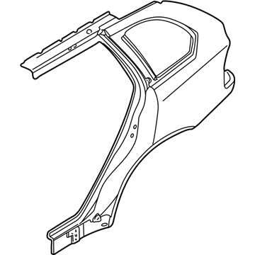 BMW 41217129093 Left Rear Side Panel