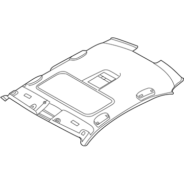 BMW 51449113898 Molded Headlining For Sliding Lifting Roof