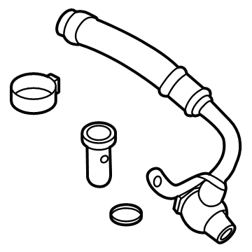 BMW 11538092595 COOLANT LINE, TURBOCHARGER R