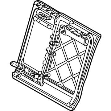 BMW 52207058587 Backrest Frame, Left