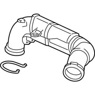 BMW 13718489424 FILTERED AIR PIPE WITH RESON