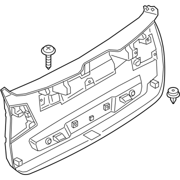 BMW 51497350851 Lower Tail Lid Trim Panel