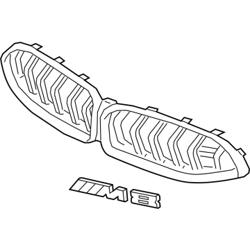 BMW 51138074827 GRILL FRONT