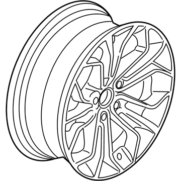 BMW 36116789147 Disc Wheel, Light Alloy, Bright-Turned