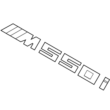 BMW M550i xDrive Emblem - 51148072369