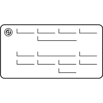 BMW 71239163046 Label "Key Memory"