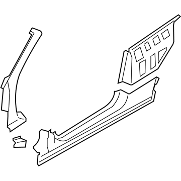 BMW 41007179541 Side Frame, Exterior, Left