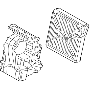 BMW 64115A4D0F6 DISTRIBUTION HOUSING A/C UNI