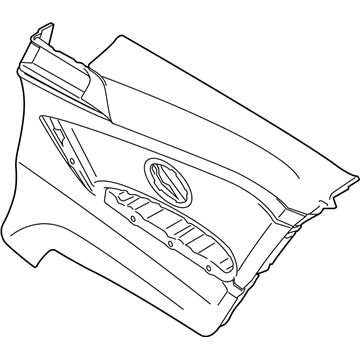 BMW 51437389681 LATERAL TRIM PANEL LEATHER R