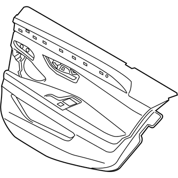 BMW 51427273184 Door Trim Panel, Rear, Right