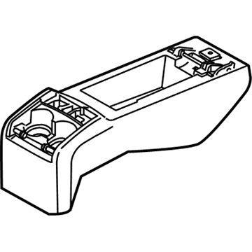 BMW 52207269468 Console, Lower Section, Leather