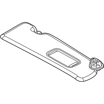 BMW 51168245085 Sun Visor With Mirror-Covering Left