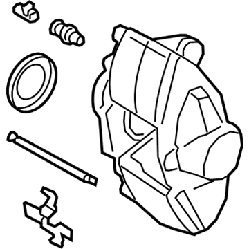 BMW 34218745797 BRAKE CALIPER HOUSING, RED