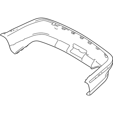 BMW 51128159367 Panel, Bumper, Primed, Rear