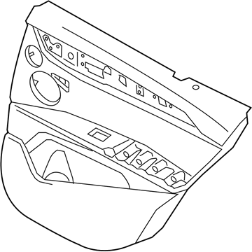 BMW 51428099430 DOOR TRIM PANEL, REAR, RIGHT