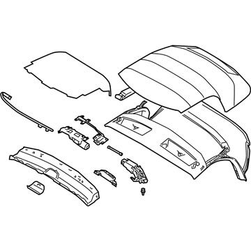 BMW 54347114084 Folding Top With Head Lining