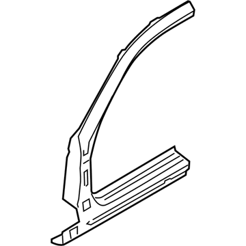 BMW 41002996770 Column A Exterior, Right