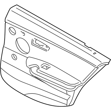 BMW 51429152402 Door Lining Vynil Rear Right