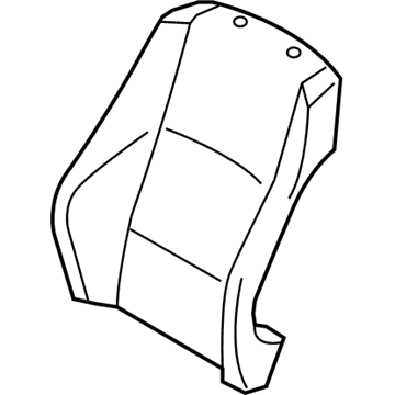 BMW 52107235703 Cover, Basic Backrest, Leather, Left