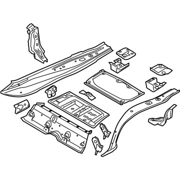 BMW 41117179568 Trunk Floor, Upper Part