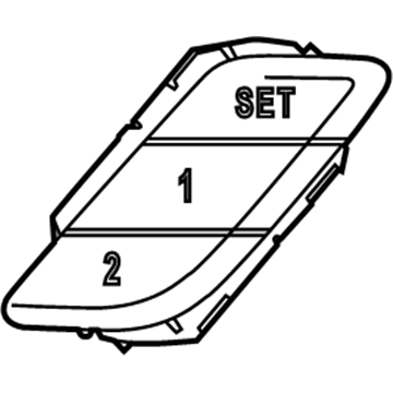 BMW 61317937969 BUTTON SEAT MEMORY LEFT