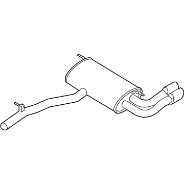 2012 BMW X3 Exhaust Resonator - 18307646018