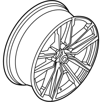 BMW 36118747001 DISC WHEEL, LT.ALLOY, JET BL