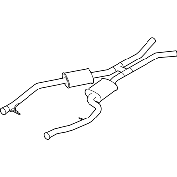 2007 BMW X5 Exhaust Resonator - 18107558647