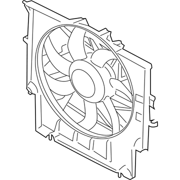 BMW X3 A/C Condenser Fan - 17427560877