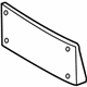 BMW 51138054531 Licence Plate Base