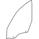 BMW 51339879325 FIXED SIDE WINDOW LEFT FRONT