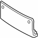 BMW 51137263120 Licence Plate Base