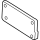 BMW 51138062182 Licence Plate Base