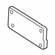 BMW 51117293872 Licence Plate Base